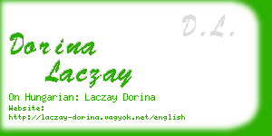 dorina laczay business card